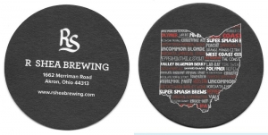 beer coaster from Railroad Brewing Co. ( OH-RSHE-1 )