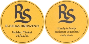 beer coaster from Railroad Brewing Co. ( OH-RSHE-3 )