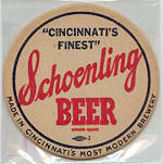 beer coaster from Schwind Brewing Co.  ( OH-SCH-2 )