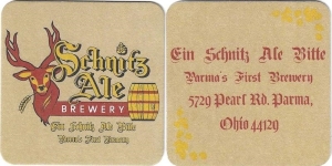 beer coaster from Schoenling Brewing ( OH-SCHN-1 )