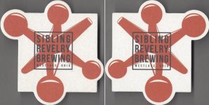 beer coaster from Sideswipe Brewing ( OH-SRB-1 )