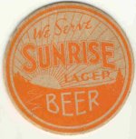 beer coaster from Swine City Brewing ( OH-SUN-2 )