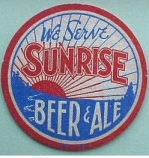 beer coaster from Swine City Brewing ( OH-SUN-3 )