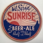 beer coaster from Swine City Brewing ( OH-SUN-5 )