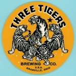 beer coaster from Tietjens Brewing Co. ( OH-THRE-1 )