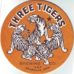 beer coaster from Tietjens Brewing Co. ( OH-THRE-2 )