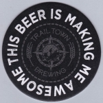 beer coaster from Triple Digit Brewing ( OH-TRAL-1 )