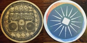 beer coaster from UrbanWoody Brewery, The ( OH-UAB-1 )