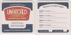 beer coaster from Uniontown Brewing Co. ( OH-UNHI-2 )