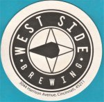 beer coaster from Western Reserve Brewing ( OH-WSID-4 )