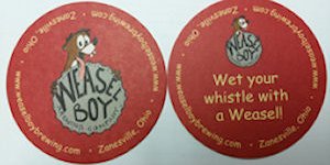 beer coaster from Webb Corp., The  ( OH-WSL-2 )