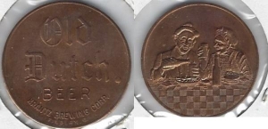 beer token/coin from Kuebeler-Stang Brewing & Malting ( OH-KRA-TOK-2 )