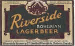 beer label from Robert Simpson Brewing Co. ( ON-RIVS-LAB-4 )