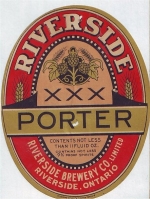 beer label from Robert Simpson Brewing Co. ( ON-RIVS-LAB-7 )