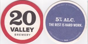 beer coaster from 4 Degrees Brewing & Distilling ( ON-20VA-1 )