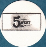 beer coaster from 555 Brewing Co. ( ON-5WES-1 )