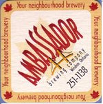 beer coaster from Amber Brewery ( ON-AMBA-1 )