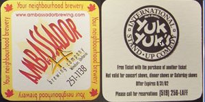 beer coaster from Amber Brewery ( ON-AMBA-2 )