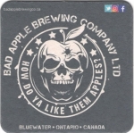 beer coaster from Badlands Brewing Co.  ( ON-BADA-2 )