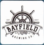 beer coaster from Bayside Brewing Co. ( ON-BAYF-1 )