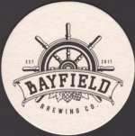 beer coaster from Bayside Brewing Co. ( ON-BAYF-2 )