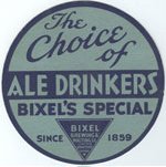 beer coaster from Bixel Brewing & Malting Co., The (Microbrewery) ( ON-BIXE-3 )