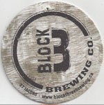 beer coaster from Blood Brothers Brewing ( ON-BL3-1 )