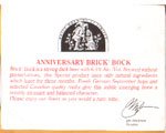 beer coaster from Brick Brewing Company Ltd.  ( ON-BRIC-59 )