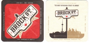 beer coaster from Broken Rail Brewing ( ON-BROC-4 )