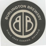 beer coaster from Burlington Brewing Co.  ( ON-BURI-1 )