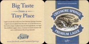 beer coaster from Creemore Springs Brewing ( ON-CREE-68 )