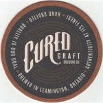 beer coaster from Curley Brewing Co. ( ON-CURE-1 )