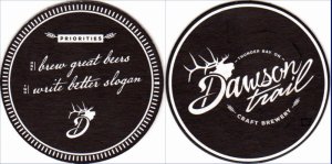 beer coaster from Decew Falls Brewing ( ON-DAWS-1 )