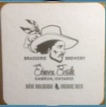 beer coaster from Evergreen Craft Ales ( ON-ETIE-1 )