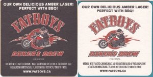 beer coaster from Fenelon Falls Brewing Co. ( ON-FATB-1 )