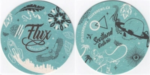 beer coaster from Flyby Brewing Co.  ( ON-FLUX-3 )