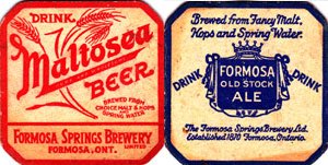 beer coaster from Fort Frances Brewing Co. Ltd. ( ON-FORM-1 )