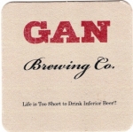 beer coaster from Ganaraska Brewing Co.  ( ON-GANA-1 )