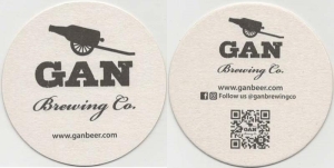 beer coaster from Ganaraska Brewing Co.  ( ON-GANA-8 )