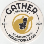 beer coaster from George Brewing Co. The ( ON-GATH-1 )