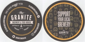 beer coaster from Grants Spring Brewing Co Ltd. ( ON-GRAI-2 )