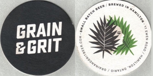 beer coaster from Grand River Brewing ( ON-GRIT-2 )