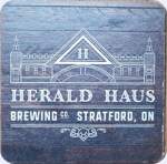 beer coaster from Heritage Brewing Ltd. ( ON-HERA-1 )