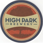 beer coaster from High Road Brewing Co. ( ON-HIGP-1 )