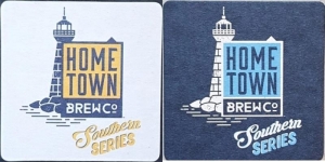 beer coaster from Hometowne Brewing Ltd. ( ON-HOMT-3 )