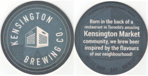 beer coaster from Kichesippi Beer Co. ( ON-KENS-4 )