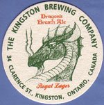 beer coaster from Kingsville Brewery ( ON-KING-2 )