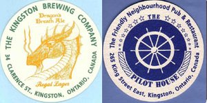 beer coaster from Kingsville Brewery ( ON-KING-4 )