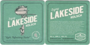 beer coaster from Lake of the Woods Brewing Co. Ltd. ( ON-LAKO-23 )