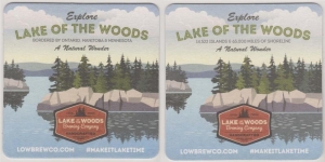 beer coaster from Lake of the Woods Brewing Co. Ltd. ( ON-LAKO-26 )